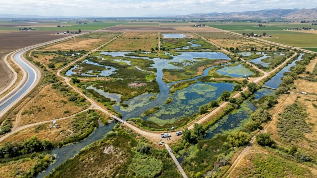 Em 1971, águas residuais agrícolas começaram a ser despejadas em um refúgio de aves na Califórnia e, anos depois, 64% dos filhotes e embriões apresentaram deformações graves