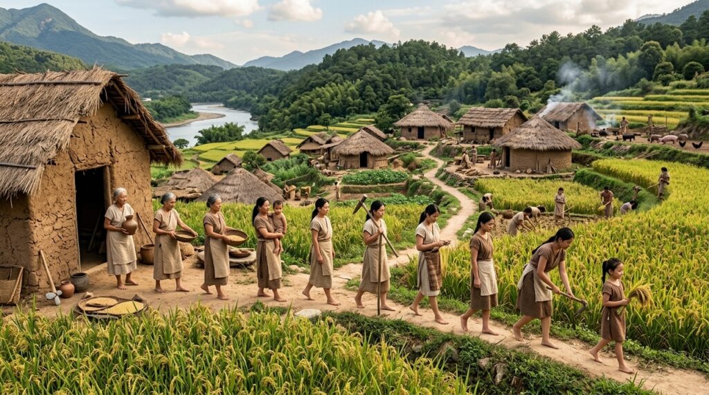 DNA de esqueletos do sítio de Fujia revelou dois clãs matrilineares na China, com continuidade da linhagem materna por cerca de dez gerações e 250 anos