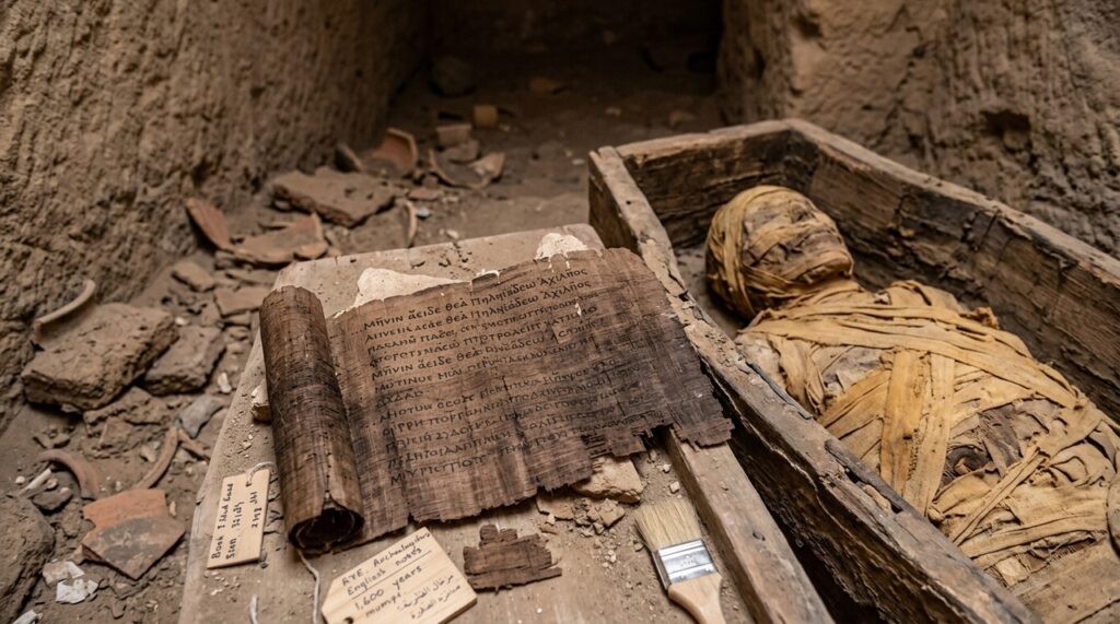 Uma múmia romana guardava um fragmento da famosa Ilíada de Homero. O papiro foi encontrado durante escavações em Oxirrinco, no Egito, e tem cerca de 1.600 anos