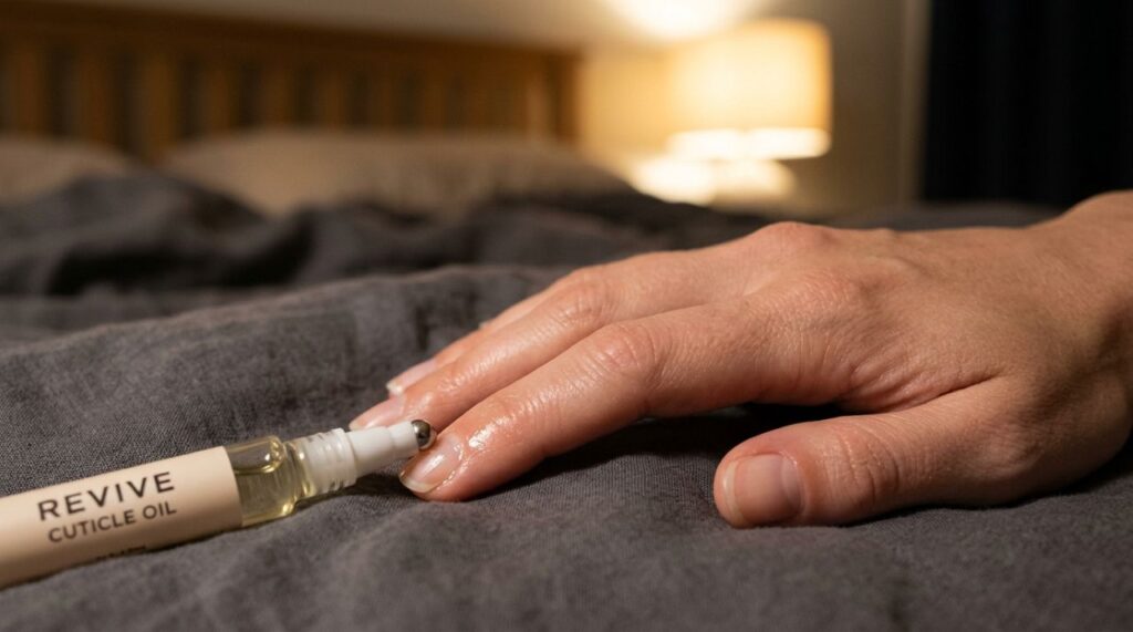 Especialista em unhas recomenda colocar este produto nas cutículas antes de dormir para ajudar na recuperação e deixar as unhas com aparência mais saudável