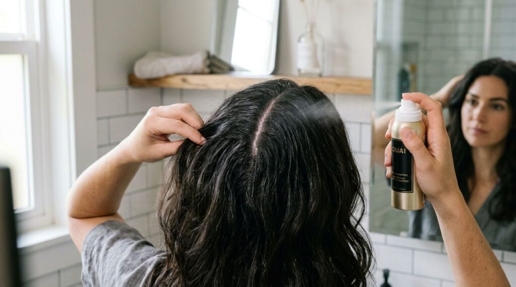 Passar shampoo seco antes de dormir em vez de pela manhã: para que serve o truque que pode deixar a raiz mais solta ao acordar