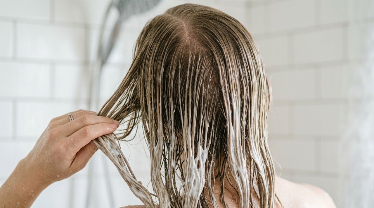 Cabeleireiro explica quando aplicar o condicionador antes do shampoo deixa o cabelo fino mais leve