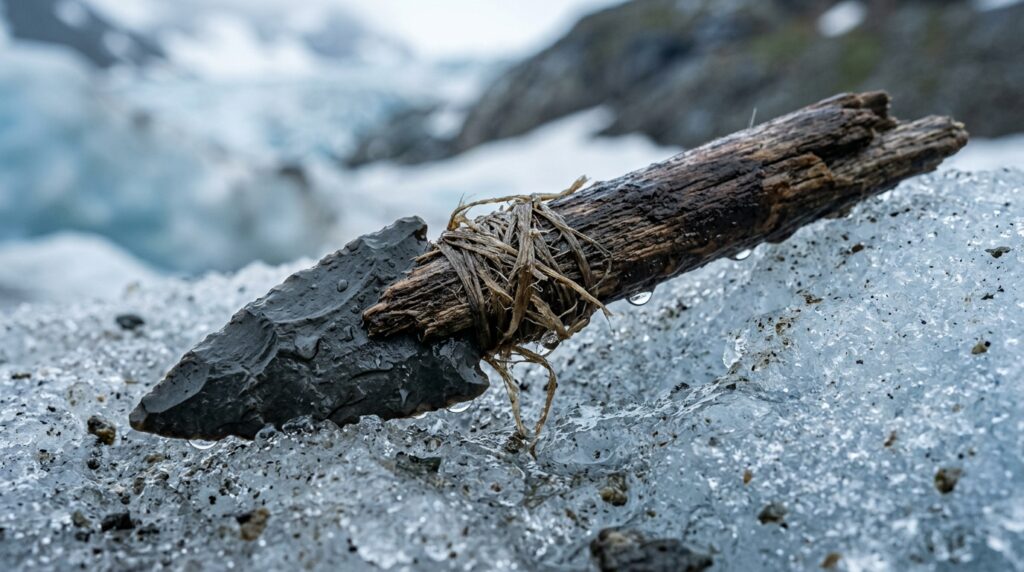 Uma flecha de 5.000 anos surge enquanto o gelo derretido das montanhas da Noruega revela descobertas arqueológicas mais antigas