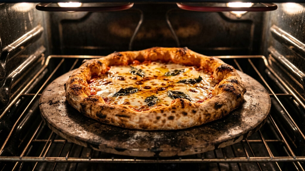 Adeus massas de pizza moles no forno caseiro: a técnica com pedra refratária pré-aquecida para garantir uma base crocante como de pizzaria