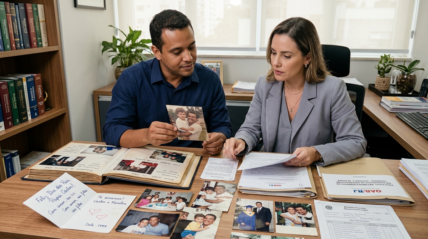 Enteado foi criado como filho por 30 anos, chamava o padrasto de pai, e agora exige parte da herança, já que nunca foi formalmente adotado e os filhos biológicos querem excluí-lo da partilha