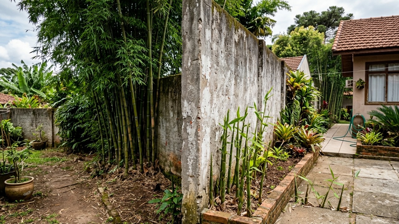 Vizinha planta bambu junto ao muro, raízes invadem o quintal ao lado e, depois de 8 anos, proprietários entram em disputa por causa dos danos no jardim