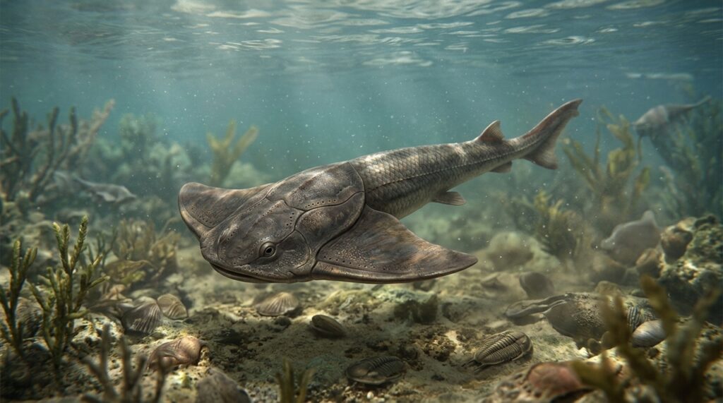 Fóssil de peixe de 400 milhões de anos revela como sua estranha cabeça em forma de asa ajudava na locomoção