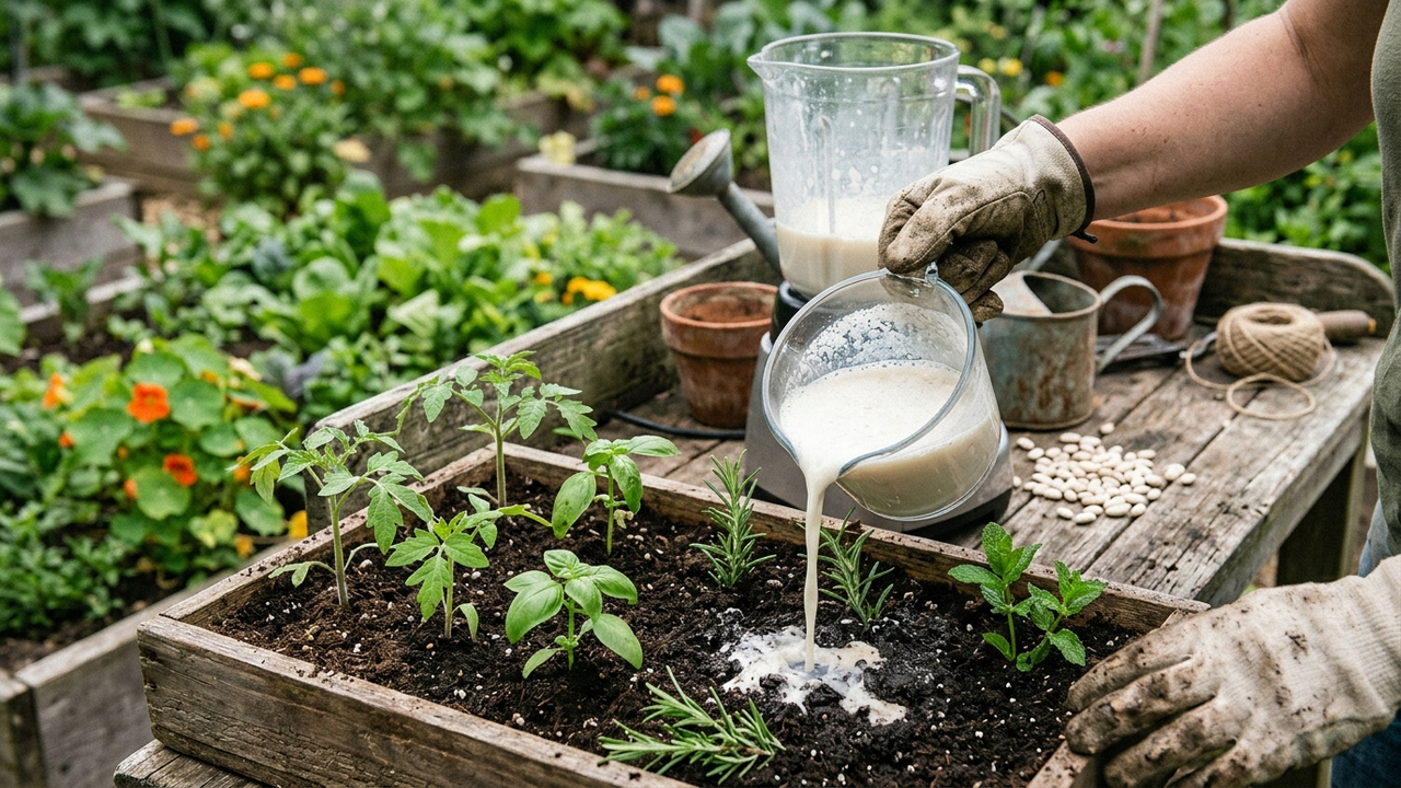 Bater feijão cru com água no liquidificador: o enraizador natural potente que estimula a brotação rápida de mudas e estacas na horta
