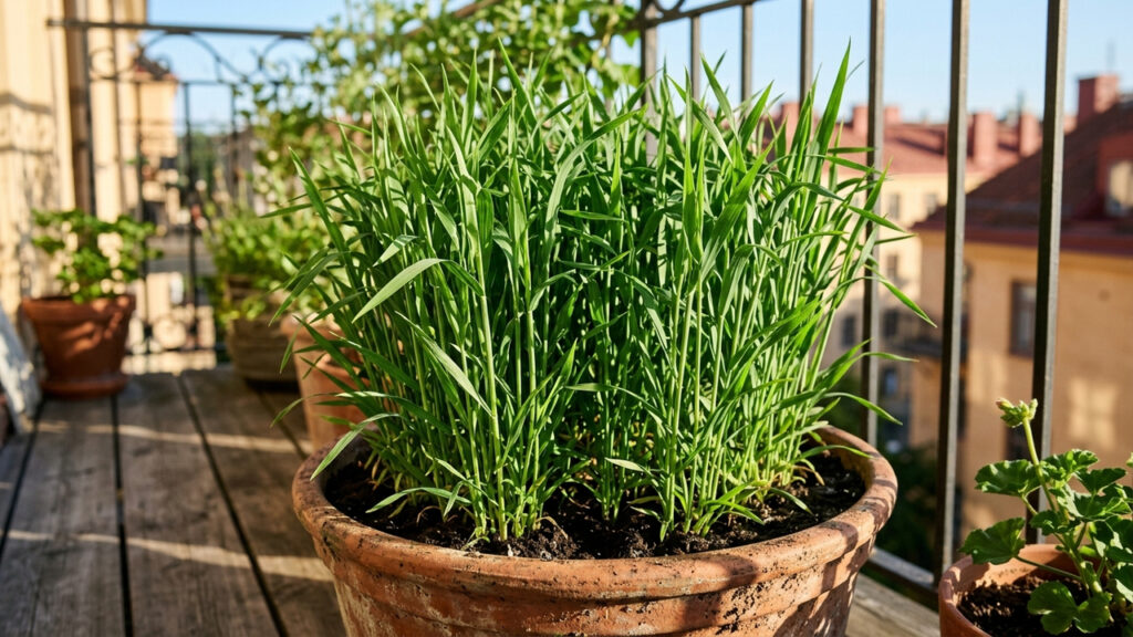 Plantar aveia-preta como adubação verde em vasos: o método temporário que descompacta a terra dura e morre naturalmente para virar adubo orgânico