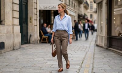 Este truque de colocar apenas parte da camisa para dentro da calça pode redefinir a silhueta depois dos 50, marcar melhor a cintura e deixar o visual mais equilibrado sem precisar trocar de roupa