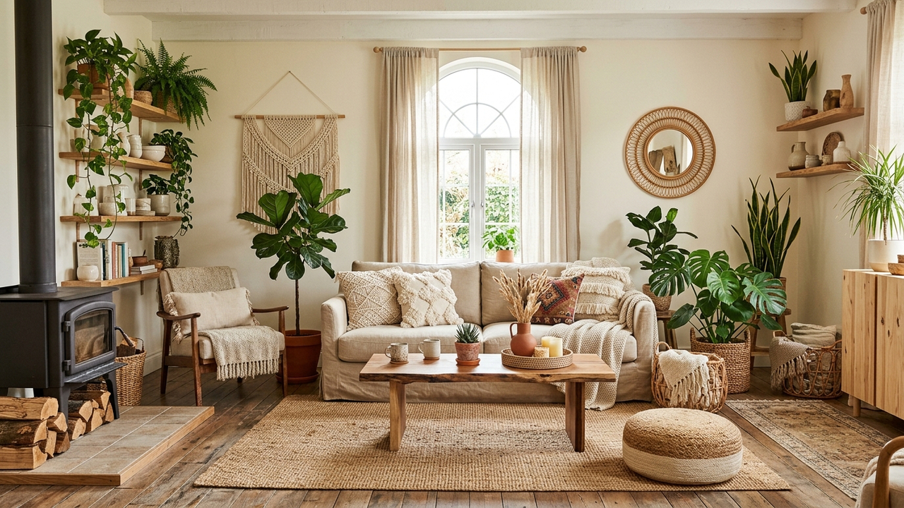 Adeus ambientes monótonos e rígidos: a nova onda do estilo Boho Chic para misturar texturas naturais e plantas sem deixar a casa bagunçada