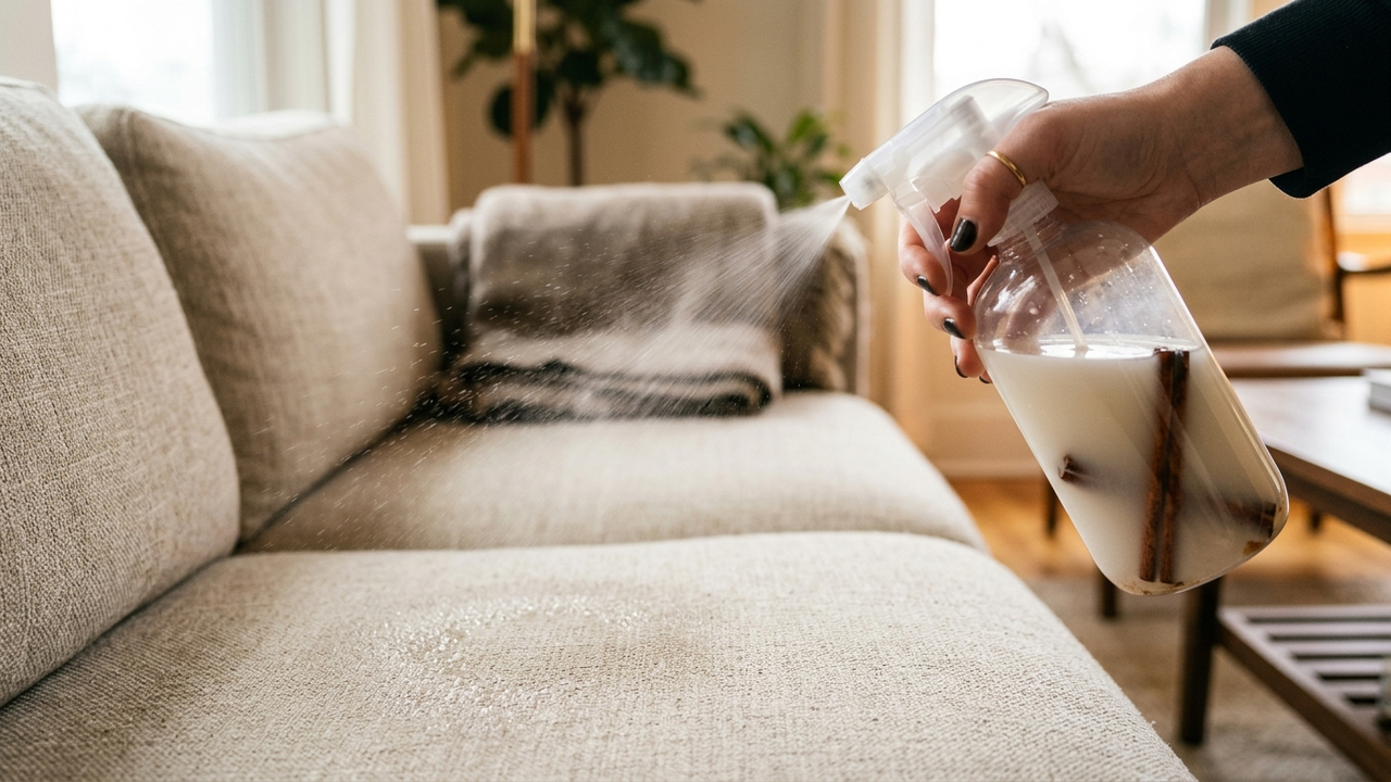Misturar amaciante concentrado com álcool e canela: o aromatizador caseiro para borrifar em tapetes e sofás que deixa a casa perfumada por dias