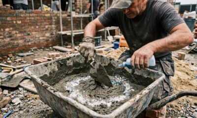 Por que pedreiros colocam detergente no concreto e para que serve esse truque que pode facilitar pequenos reparos dentro de casa