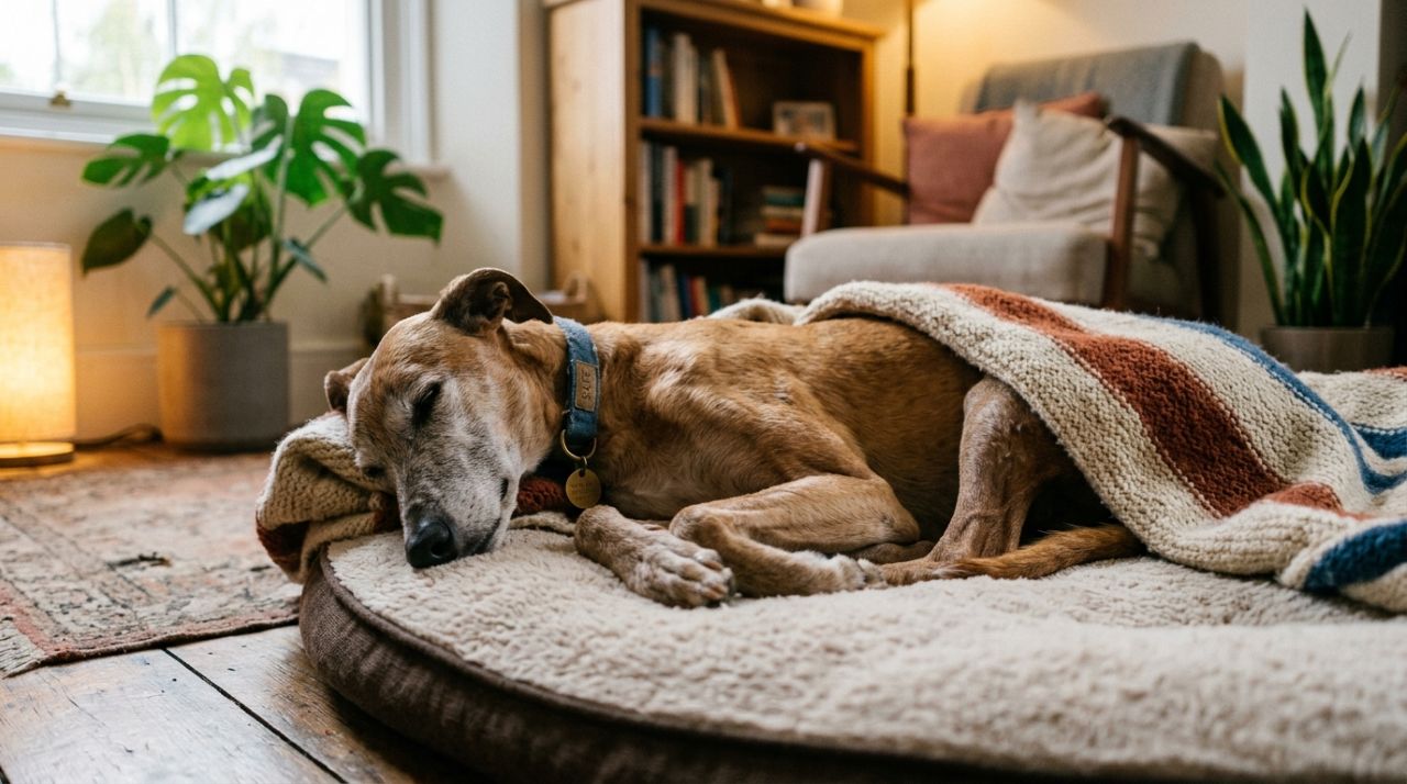 Cachorra em cuidados paliativos ganha um lar temporário e passa seus últimos dias cercada de amor e carinho