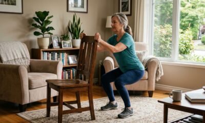 Se você tem mais de 50 anos, estes 5 exercícios simples ajudam a trabalhar força, equilíbrio e músculos do corpo inteiro sem exigir academia, aparelhos sofisticados ou equipamentos caros