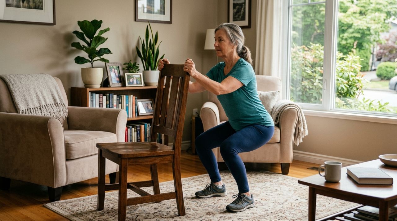 Se você tem mais de 50 anos, estes 5 exercícios simples ajudam a trabalhar força, equilíbrio e músculos do corpo inteiro sem exigir academia, aparelhos sofisticados ou equipamentos caros