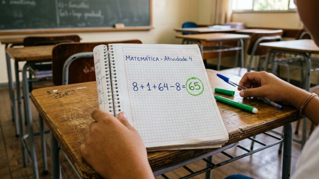 Só com o número 8, você consegue resolver 8 + 8 ÷ 8 + 8 × 8 - 8 corretamente?