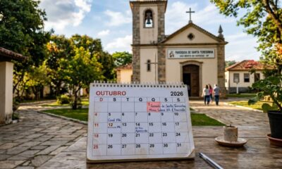 Autoridades confirmam feriado na quinta-feira, 01 de outubro, e bancos, escolas, repartições públicas e outros serviços podem ter funcionamento alterado