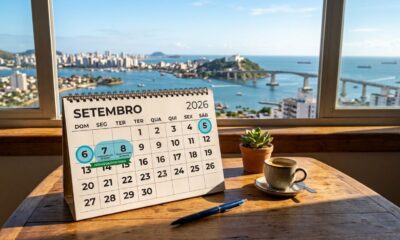 Depois do 7 de setembro, novo feriado nesta terça-feira muda funcionamento de bancos, escolas e repartições