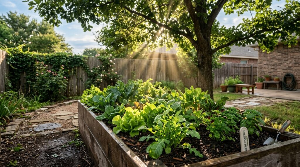 Morador cultiva árvores no quintal para reduzir o calor da horta e descobre como posicionar as plantas para aproveitar a sombra sem prejudicar o cultivo