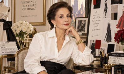 Aos 87 anos, Carolina Herrera escolhe salto alto para desfile de sua marca e viraliza por mobilidade e autonomia e internautas reagem: "Vou malhar e fazer pilates a vida toda pra ser assim."