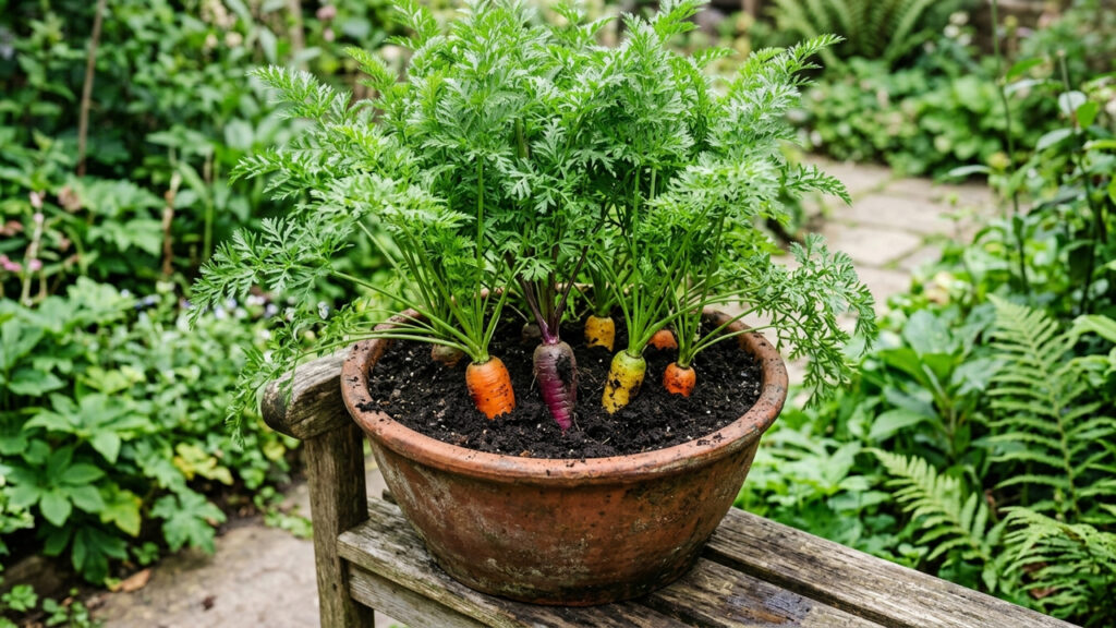 Cultivo de cenouras roxas e amarelas em vasos fundos: como plantar sementes raras para colher raízes coloridas e retas sem deformações