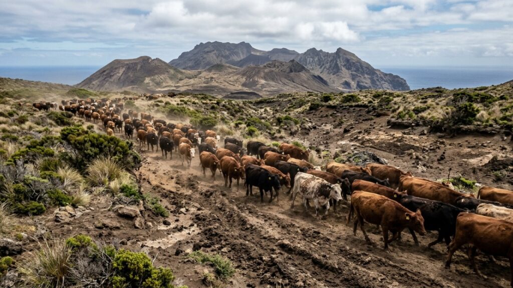 Cinco vacas deixadas em uma ilha em 1871 deram origem a um rebanho tão isolado que virou mistério para pesquisadores por gerações