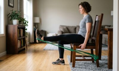 Nem academia, nem aparelhos caros: este exercício com elástico ajuda a fortalecer os joelhos e reduzir desconfortos depois dos 50