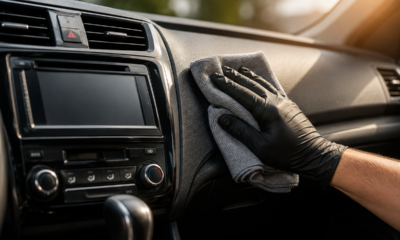 O jeito correto de limpar o console central do carro e remover marcas de uso sem deixar aparência engordurada