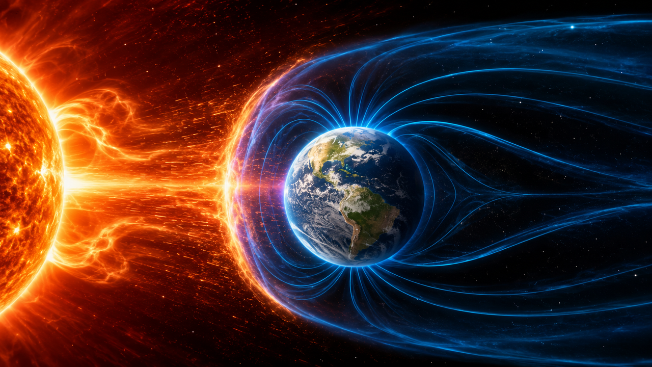 O desaparecimento do campo magnético da Terra aumentaria a exposição à radiação solar e cósmica e poderia comprometer a atmosfera
