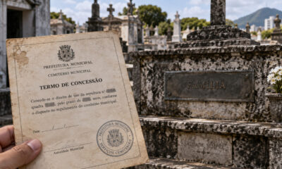 Jazigo comprado como perpétuo em 1974 tem prazo, e as famílias só descobrem quando o cemitério comunica o vencimento
