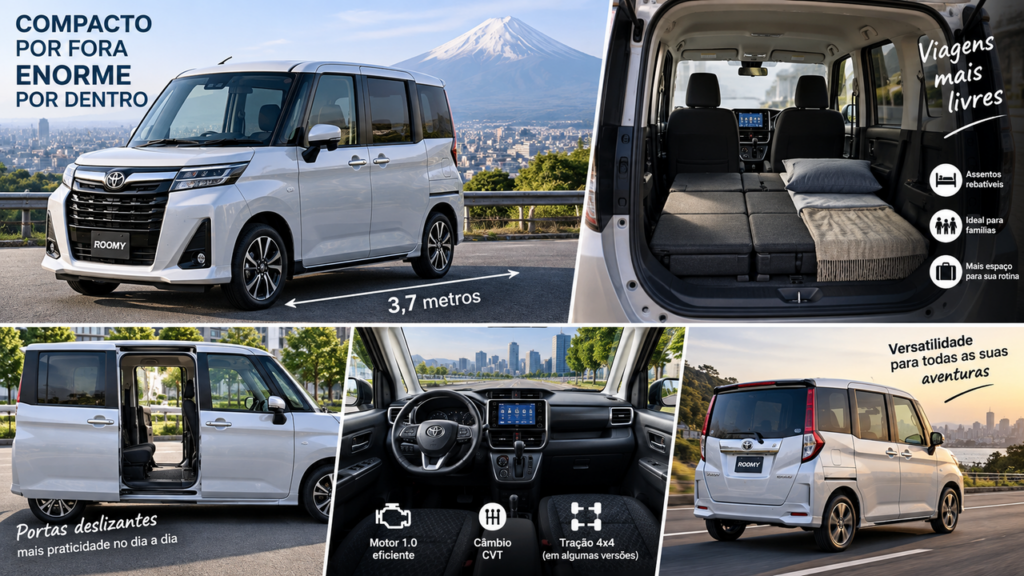 A Toyota tem um carro familiar por 380 mil coroas. Ele pode rebater os assentos para que se transformem em um quarto