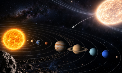 Uma estrela que passe perto do Sol pode causar pequenas mudanças nas órbitas dos planetas, em uma cadeia que pode mergulhar o Sistema Solar no caos
