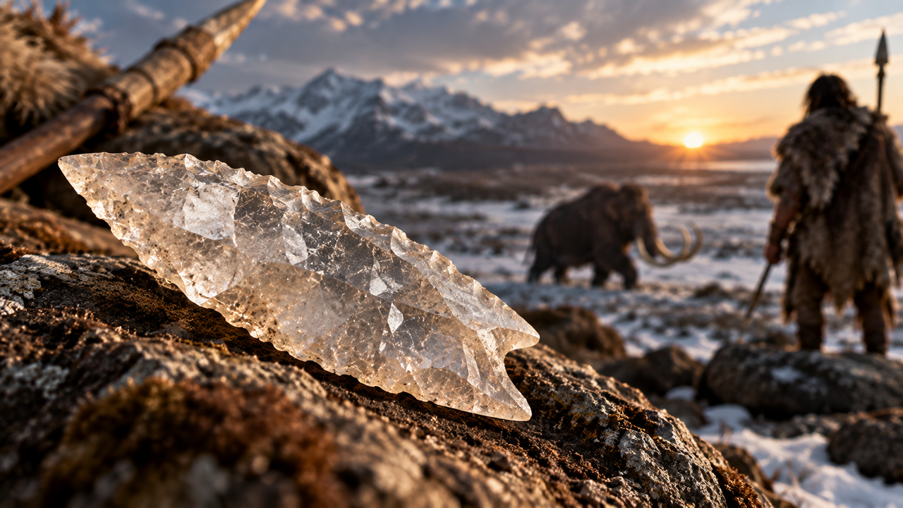 Pontas feitas de cristal mostram como os povos Clovis conseguiam trabalhar uma pedra difícil de moldar. O material também podia ter valor simbólico entre esses grupos antigos
