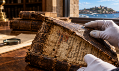Pesquisadores encontram 17 manuscritos medievais escondidos em capas de documentos antigos guardados nos arquivos de GuernseyPesquisadores encontram fragmentos de manuscritos medievais raros reutilizados em documentos administrativos nos arquivos de Guernsey.