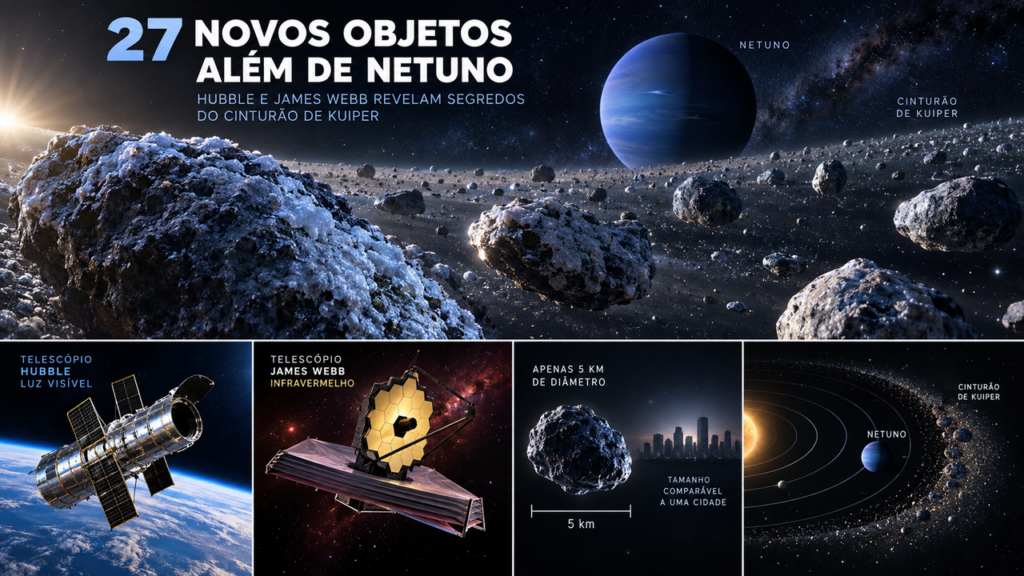 Cientistas localizam 27 corpos nos confins do Sistema Solar e encontram pistas preservadas por bilhões de anos