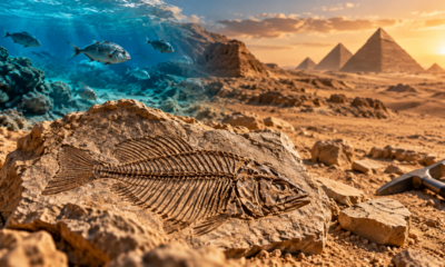 Quase 500 peixes fossilizados por 62 milhões de anos aparecem no deserto do Egito e revelam um antigo oceano formado pouco depois do fim dos dinossauros