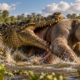 Há 12 milhões de anos, um crocodilo gigante dominava os pântanos da América do Sul e fósseis revelam as marcas assustadoras de seus ataques contra mamíferos de mais de uma tonelada