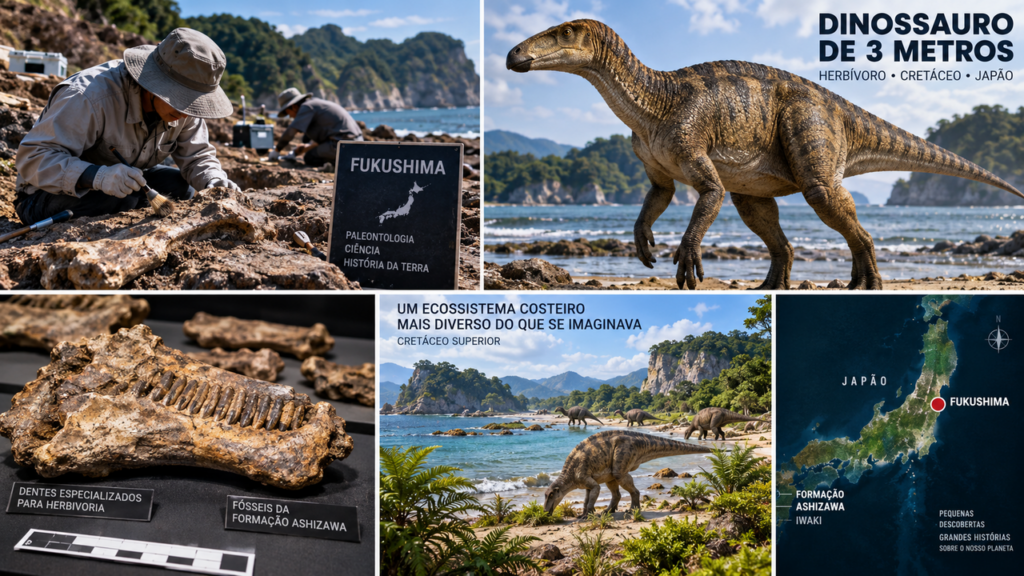 Fóssil esquecido por 27 anos finalmente é identificado como um dinossauro de 3 metros que vivia nas antigas costas do Japão
