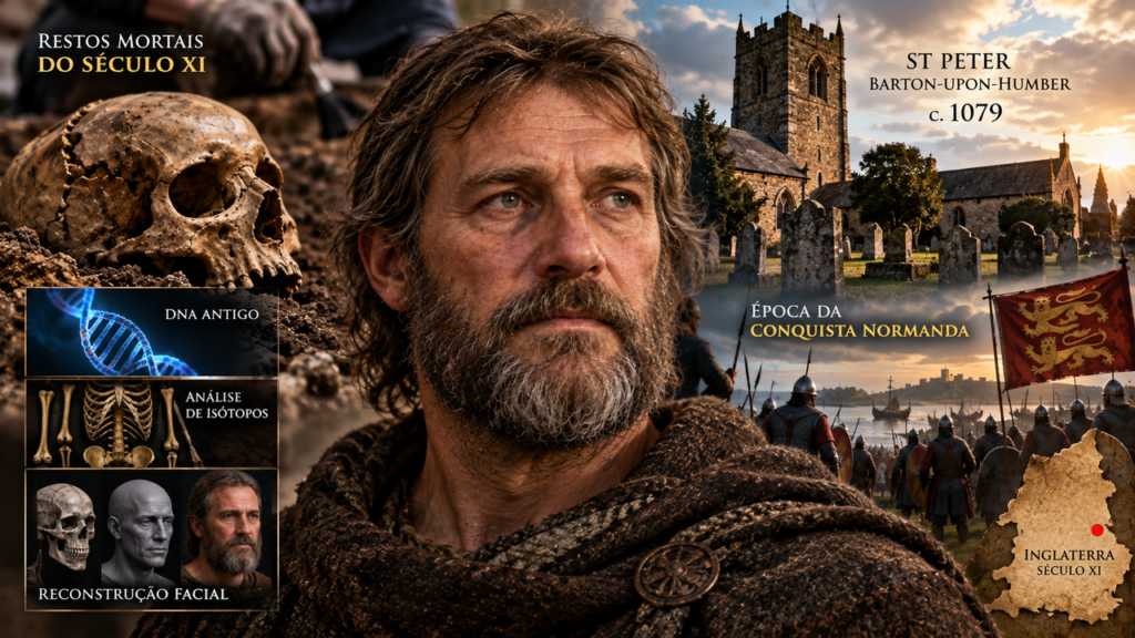 O rosto de um homem enterrado há quase 1.000 anos finalmente é revelado: reconstrução impressiona pesquisadores e túmulo esconde uma inesperada conexão com os vikings