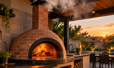 Forno de pizza de alvenaria parece pronto, mas um erro no espaço ao redor pode comprometer a ventilação e encher a área gourmet de fumaça