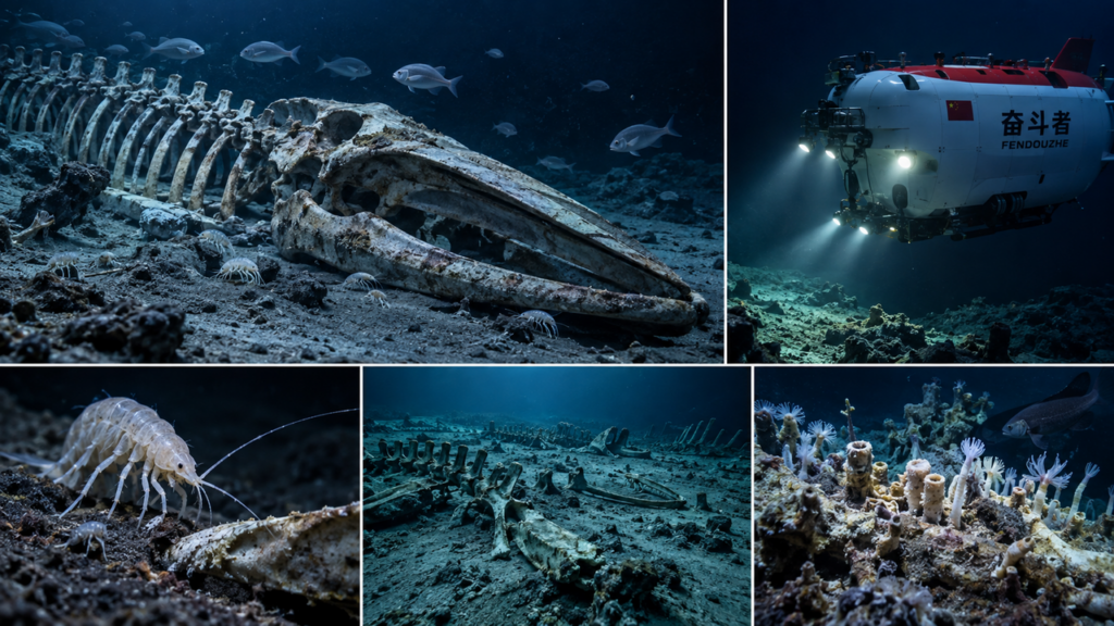Cientistas encontram necrópole de baleias no fundo do Oceano Índico e descobrem fósseis de 5,3 milhões de anos escondidos a 7 mil metros de profundidade