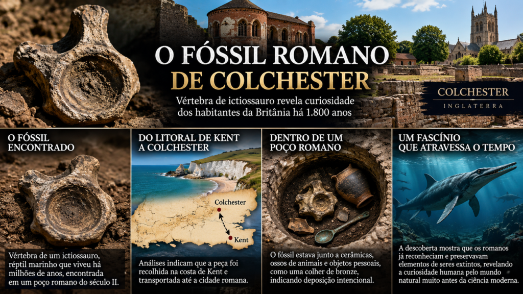 Arqueólogos encontram fóssil de criatura marinha extinta em poço de 1.800 anos e revelam um hábito inesperado dos antigos moradores