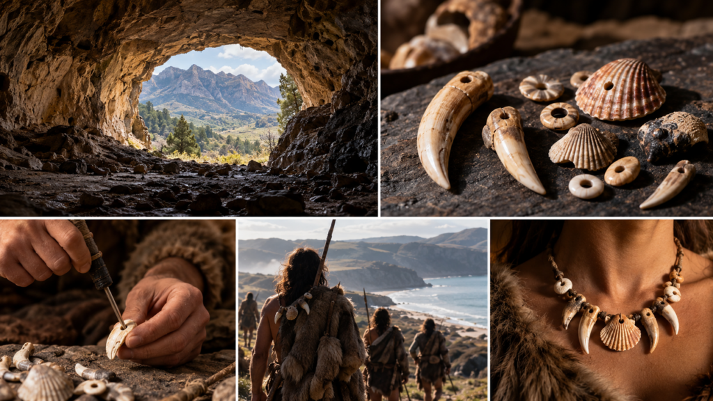Arqueólogos encontram caverna que guarda 271 adornos de milhares de anos que revelam como antigos grupos humanos construíam sua identidade