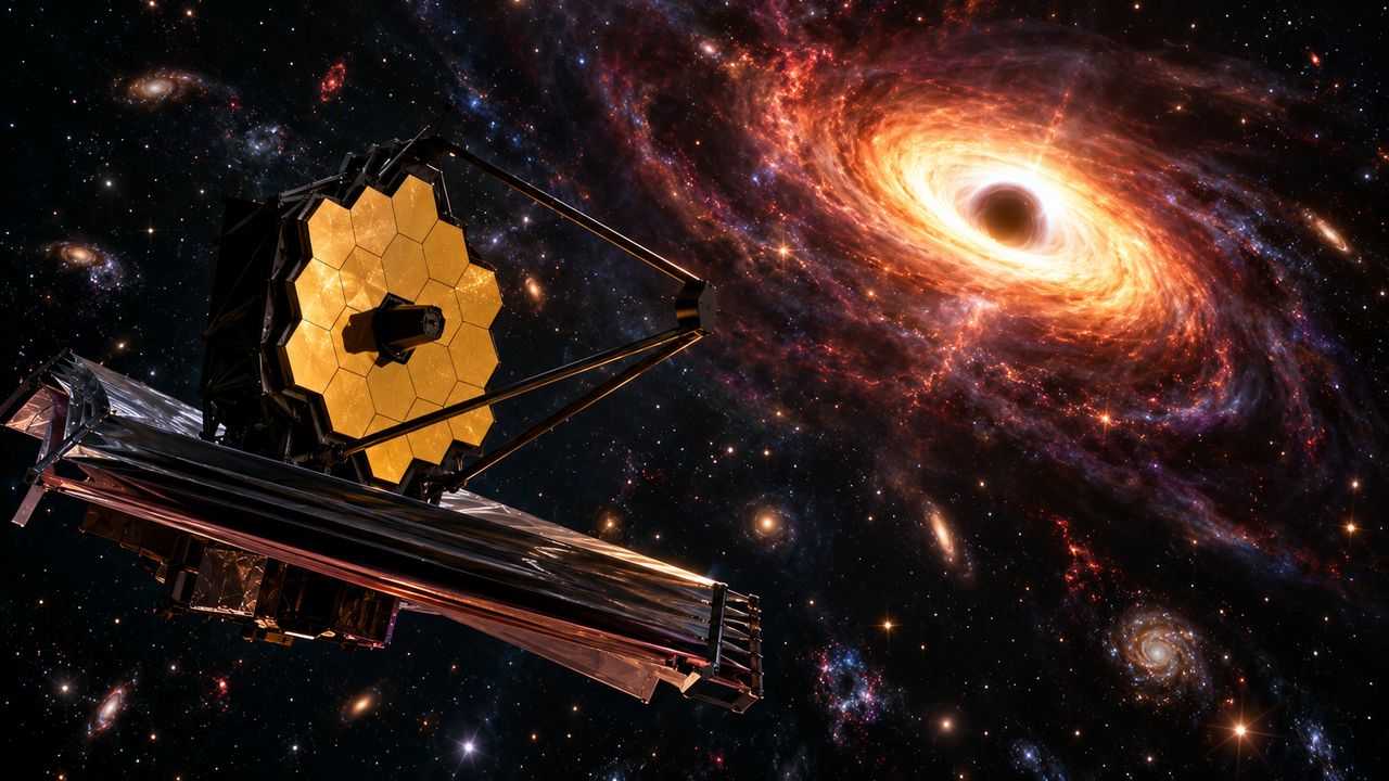 Telescópio espacial encontra estrutura cósmica extremamente rara e revela pista sobre o nascimento dos primeiros buracos negros
