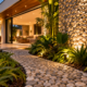 Nem piso liso nem acabamento comum: seixos naturais transformam paredes, pisos e jardins com textura sofisticada e um visual que aproxima a casa da natureza