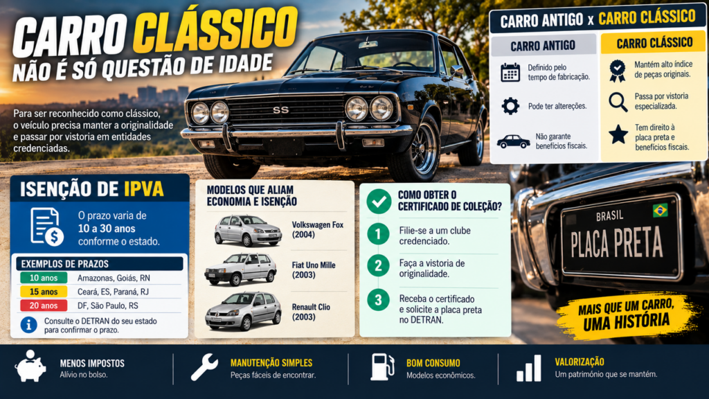 Seu carro tem mais de 20 anos? Este detalhe pode mudar tudo e até garantir benefícios que muitos proprietários desconhecem