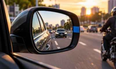 Motoristas acima dos 60 anos estão usando um truque simples com fita no retrovisor para enxergar um detalhe que pode evitar acidentes na mudança de faixa