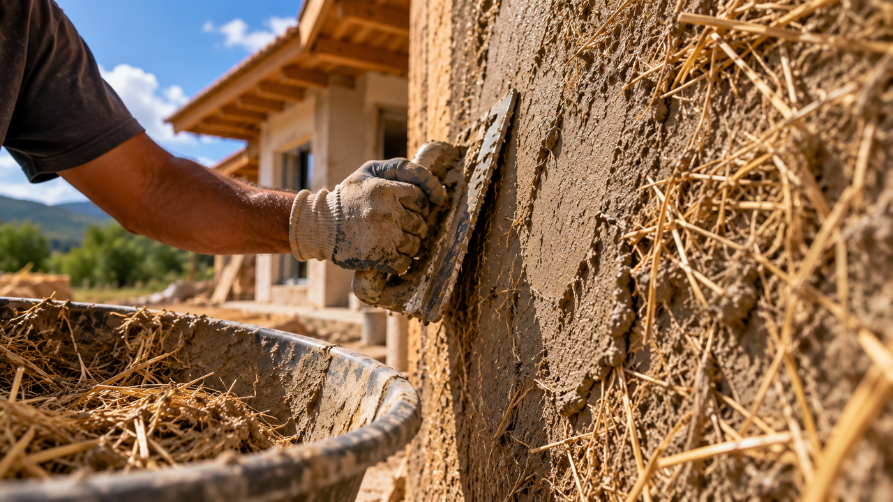 Economize na obra usando palha de trigo no reboco: a técnica simples que pode deixar as paredes mais leves e melhorar o conforto dentro de casa