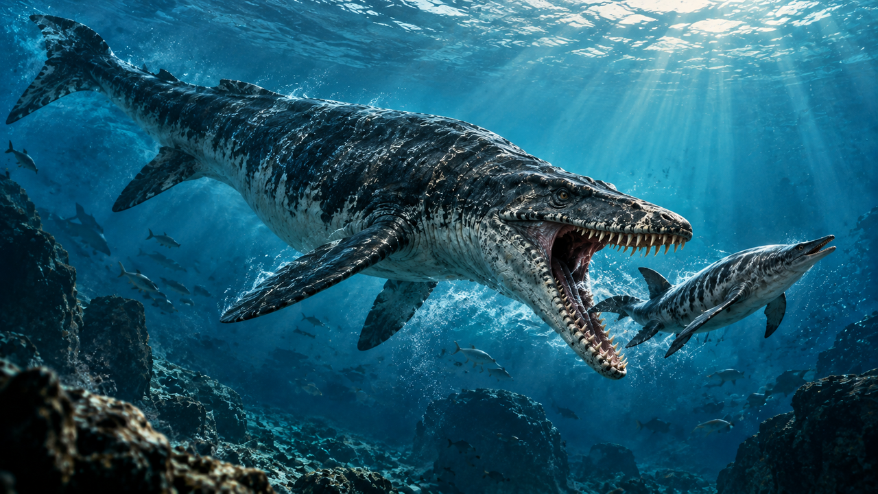 Um “T. rex marinho” de 13 metros passou décadas confundido com outra espécie, até que fósseis guardados em um museu revelaram a verdade